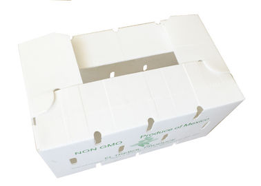 Putih 4mm Corrugated Polypropylene Pp Snow Peas Box