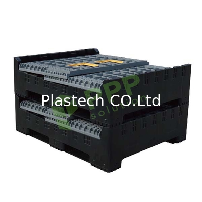 1200x1000x975 HDPE PP Pallet Sleeve Box Logo Kustom 1000kgs Beban Dinamis