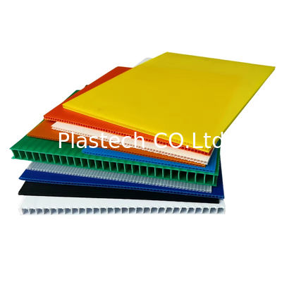 Lembar pelindung lantai plastik bergelombang PP