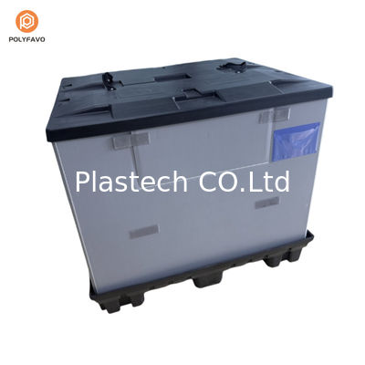 Kemasan Selongsong Plastik Transparan HDPE yang Dapat Ditumpuk Ukuran 1200x1000x900mm