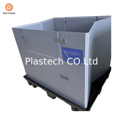 Kemasan Selongsong Plastik Transparan HDPE yang Dapat Ditumpuk Ukuran 1200x1000x900mm