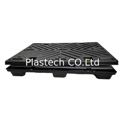 1600x1145x1067mm kemasan lengan dengan pallet menumpuk Plastik kontainer pengiriman
