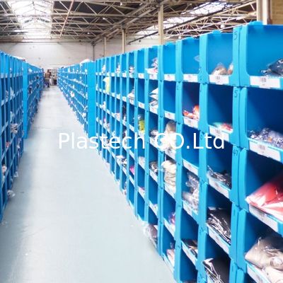 Kotak Plastik Padat PP yang Dapat Ditumpuk, Tahan Lama, Ramah Lingkungan, Tempat Penyimpanan