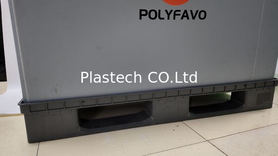 1200x800mm Sleeve Box Plastik Pallet Bin Packing Cubes Kotak Turnover Lipat
