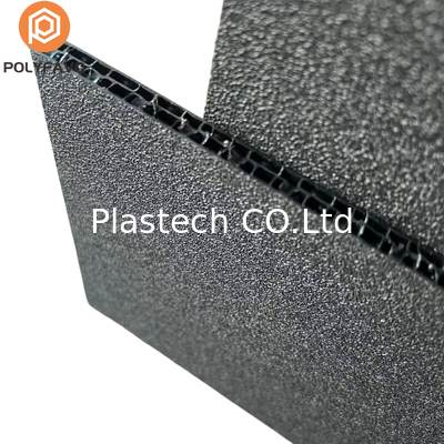 Aksesori Koper Penerbangan Panel Sarang Lebah 10mm 3200gsm Ukuran 2300*1200mm Panel Penerbangan Hitam