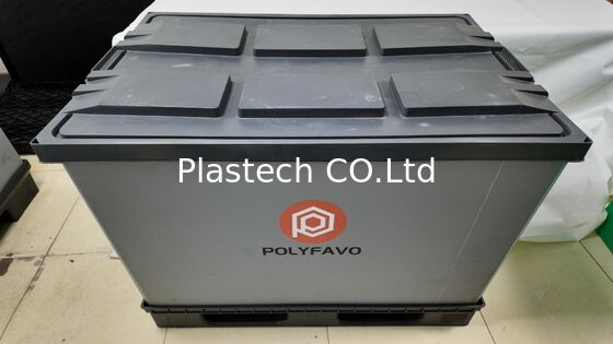 Kotak Penyimpanan 1200x800mm Kotak Pengiriman Kemasan Plastik Palet Kotak Lengan Kotak Balik Lipat