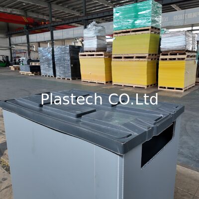 1200x800mm Kemasan Logistik Kotak Pengiriman Kontainer Penyimpanan PP Honeycomb Panel Sleeve Box