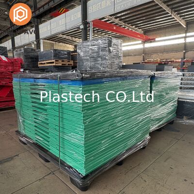 Palet Menumpuk Pengiriman Kotak 1220 * 1140 * 900 mm Lipat Plastik Palet Honeycomb Sleeve Box Panel Sleeve Box