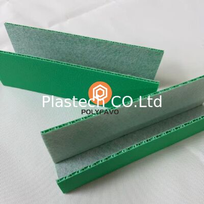 U Channel Type Plastic Profile Door Sill Protector Pp Honeycomb Board With Felt Cloth Matte Surface Opsional Ketebalan 3mm 5mm