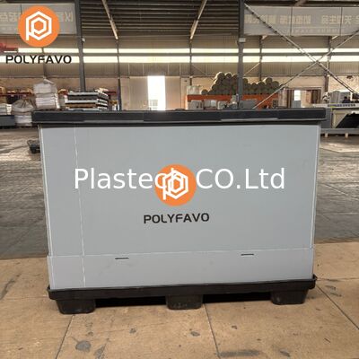 1220*1140*896mm Produsen Kotak Lengan Palet yang Dapat Disesuaikan Kotak Lengan Palet Plastik Sarang Lebah yang Dapat Dilipat