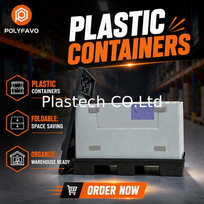 Heavy-Duty Multi-Grid Box for Factory Floor Use Stackable Plastic Organizer--Waterproof & dapat digunakan kembali untuk penyimpanan suku cadang gudang