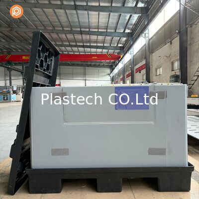 Heavy-Duty Multi-Grid Box for Factory Floor Use Stackable Plastic Organizer--Waterproof & dapat digunakan kembali untuk penyimpanan suku cadang gudang