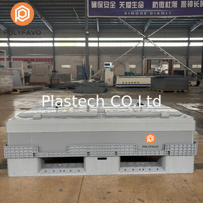 Heave Duty Plastic Palet Sleeve Pack Box dengan Tutup Palet Sleeve Pack Box