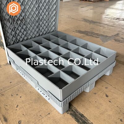 Heave Duty Plastic Palet Sleeve Pack Box dengan Tutup Palet Sleeve Pack Box