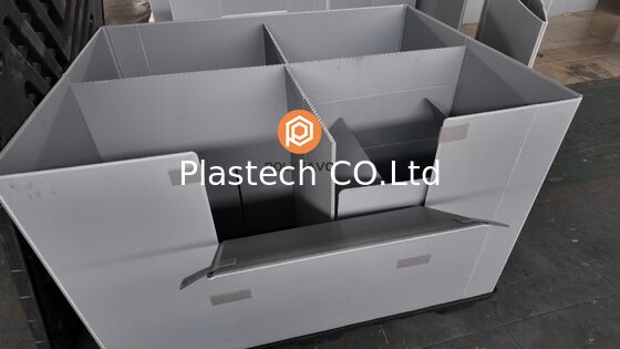 Collapsible Bulk Box, Heavy Duty Collapsible Pallet Box, Foldable Stackable Bulk Container with Lid and Base, Custom Color