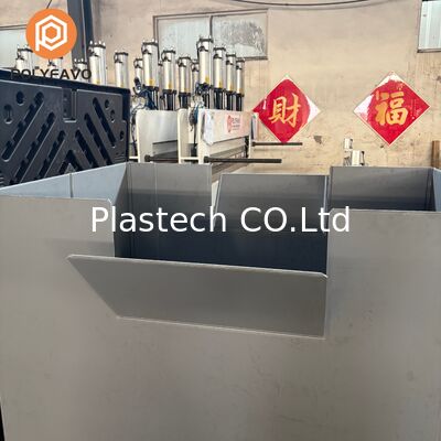 Kotak Lipat Ketebalan dinding khusus, Plastik Lipat Kontainer Tutup dan Base Opsi, 10mm 12mm 500kg Static Load