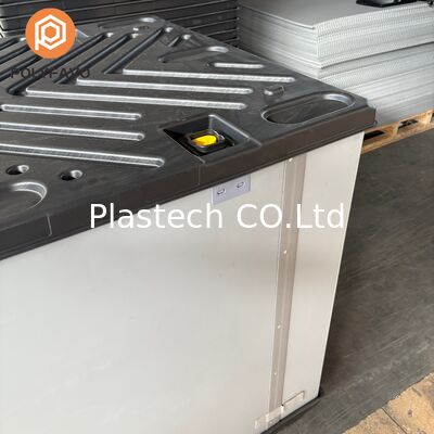 Kotak Coaming Dua Piece Tipe C, Kotak Sleeve Lipat dengan Lining busa EVA, Kotak Bulk Plastik Palet Basis Kembali